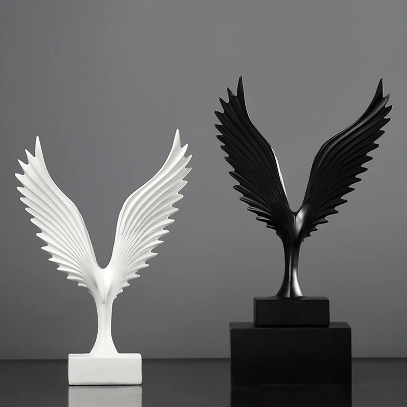 

Roc Bird Resin Desk Ornament Spreads Wings Shape Decor Crafts for Home Office @LS
