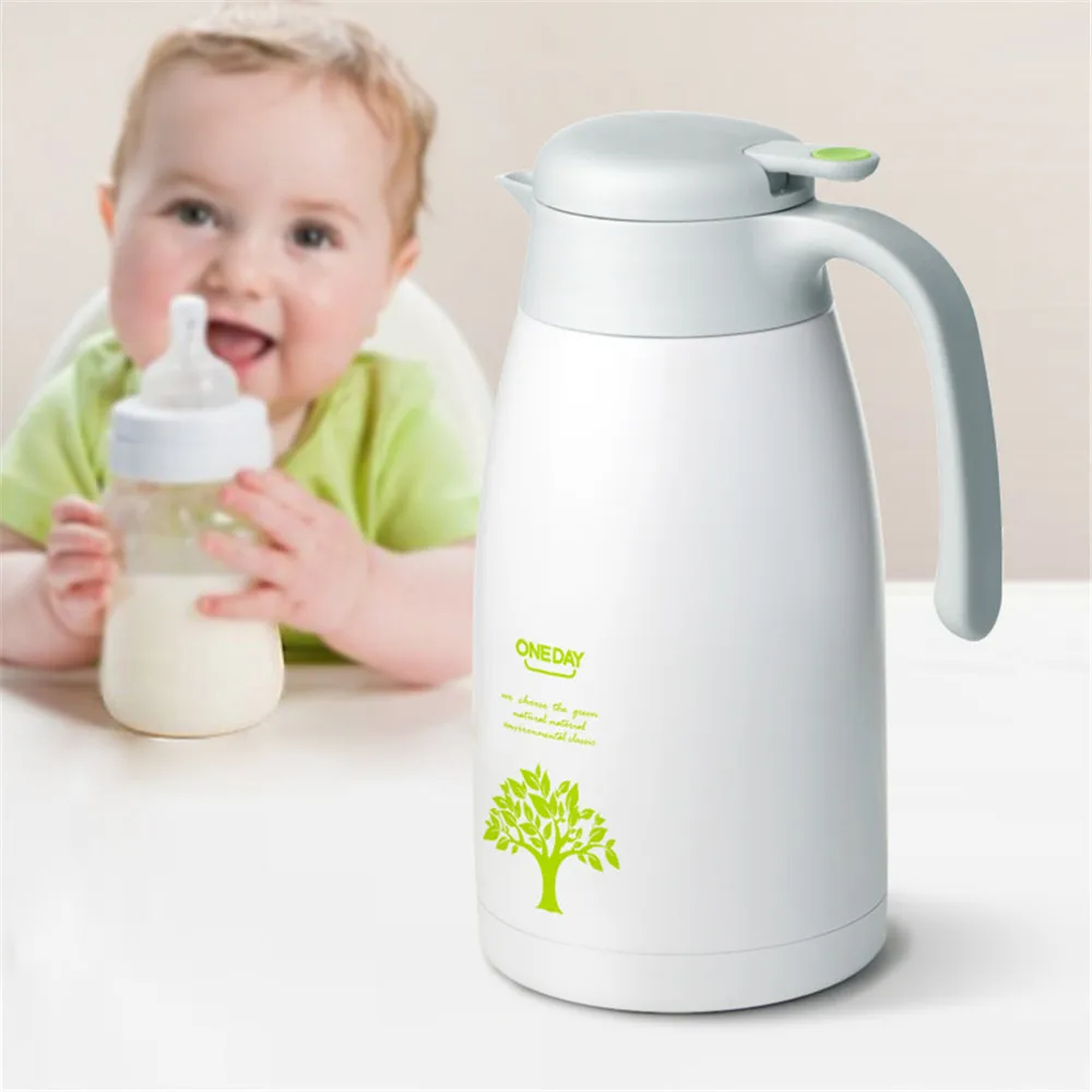 2L Thermos Cup Stainless Steel Thermo insulated Mug Travel kettle