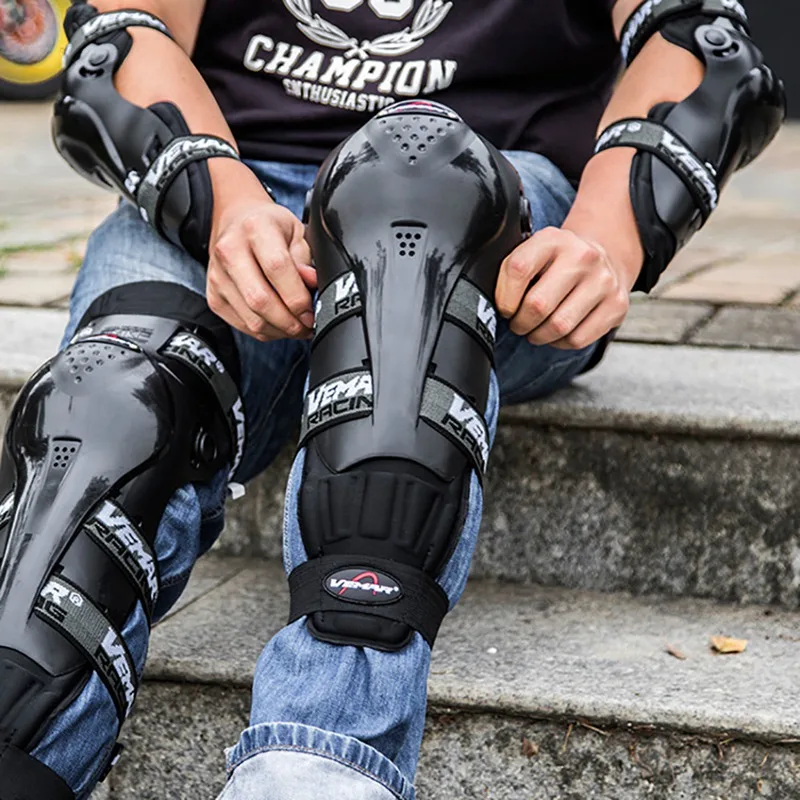 OutdoorCycling аксессуары для спортивной одежды 4 шт./компл. налокотник колено защитная накладка дышащая Регулируемая Защита для ног