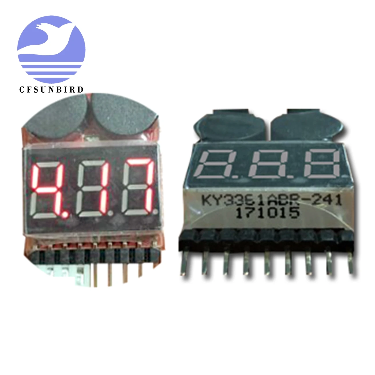 2-в-1 тестер низковольтный зуммер сигнализация 1-8S Lipo Li-on Fe RC вертолет самолет лодка