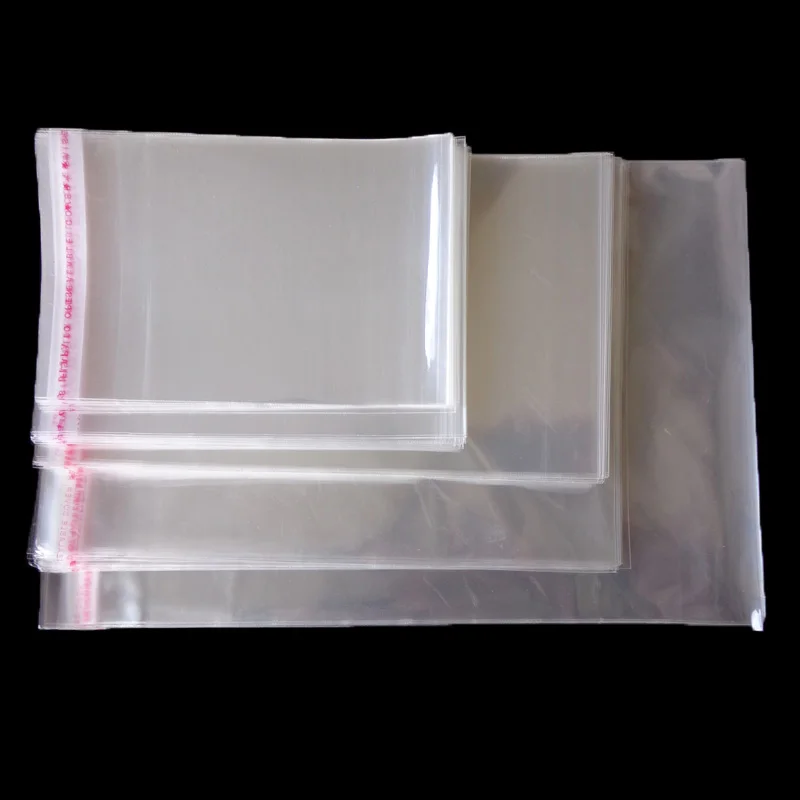 SODIAL 100X A3 Sac demballage 45X32Cm Transparent en Plastique Refermable Auto-AdhéSif 