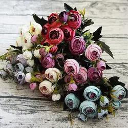 9 глав искусственные цветы камелии пион Флорес цветы искусственные для украшения дома декор стола поддельные цветы Букеты Свадебные