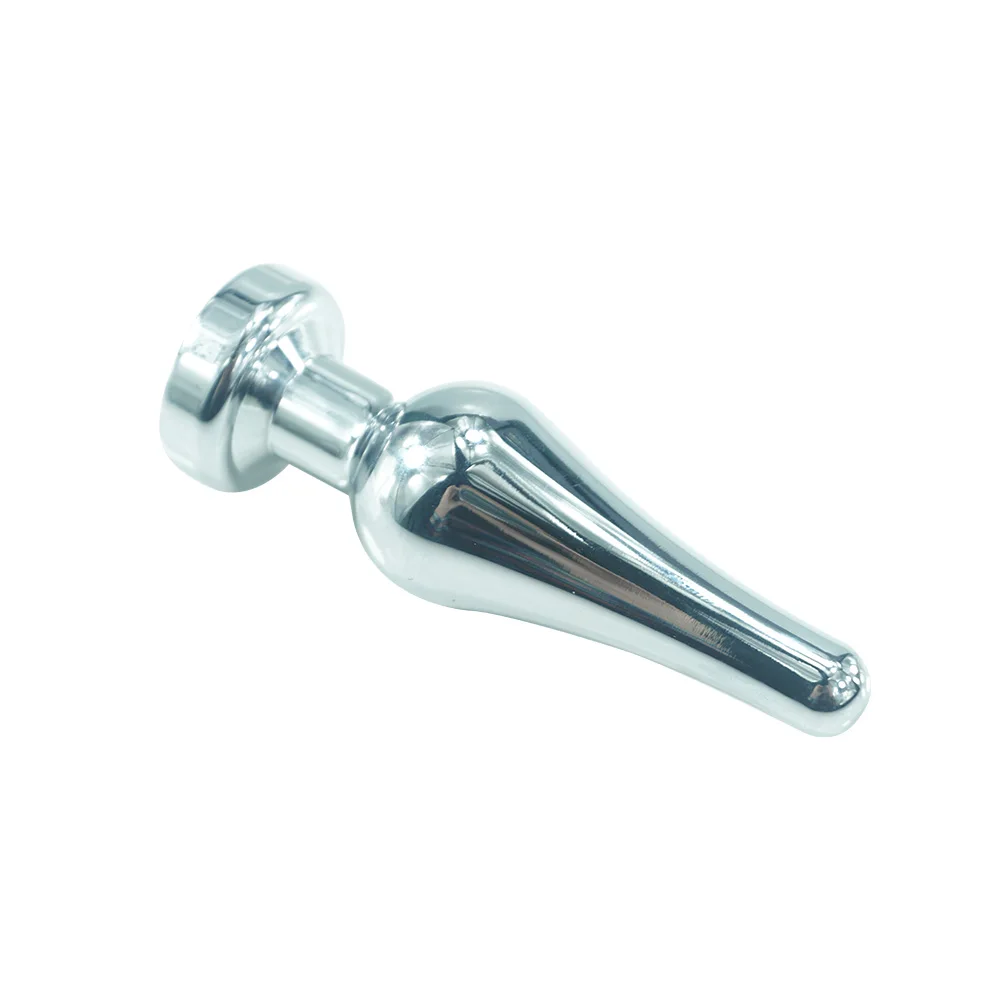 Dia 30mm length 100mm small metal anal butt plug with jewel anal beads font b dildo