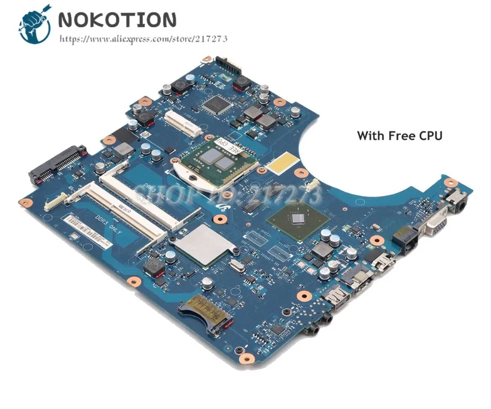 NOKOTION لسامسونج NP-R580 R580 اللوحة المحمول HM55 DDR3 GT310M الرسومات شحن CPU BREMEN-M BA92-06132A BA92-06132B