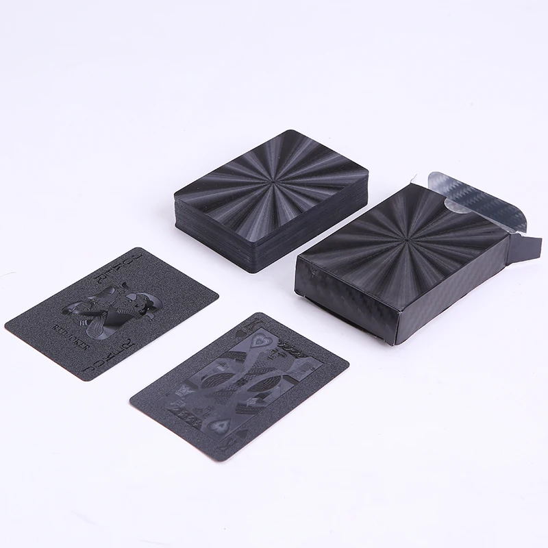 

Waterproof Black Plastic Playing Cards-05 Luxury Collection gold foil Diamond Poker Cards Creative Gift Standard Playing Cards