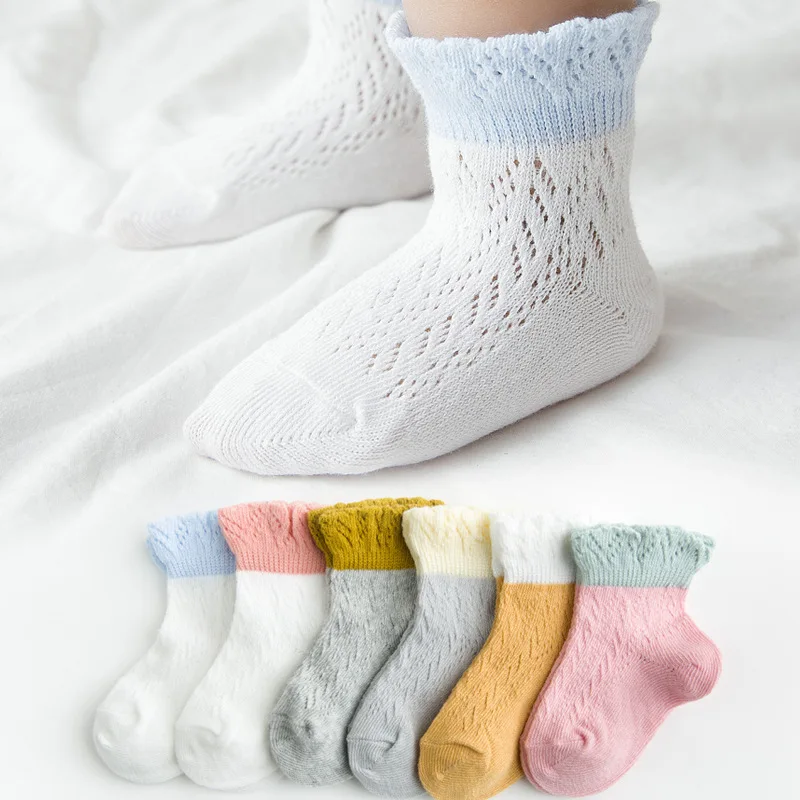 Новинка года, весенне-летние носки для малышей Детские носки в сеточку Bbig свободные носки для девочек из хлопка