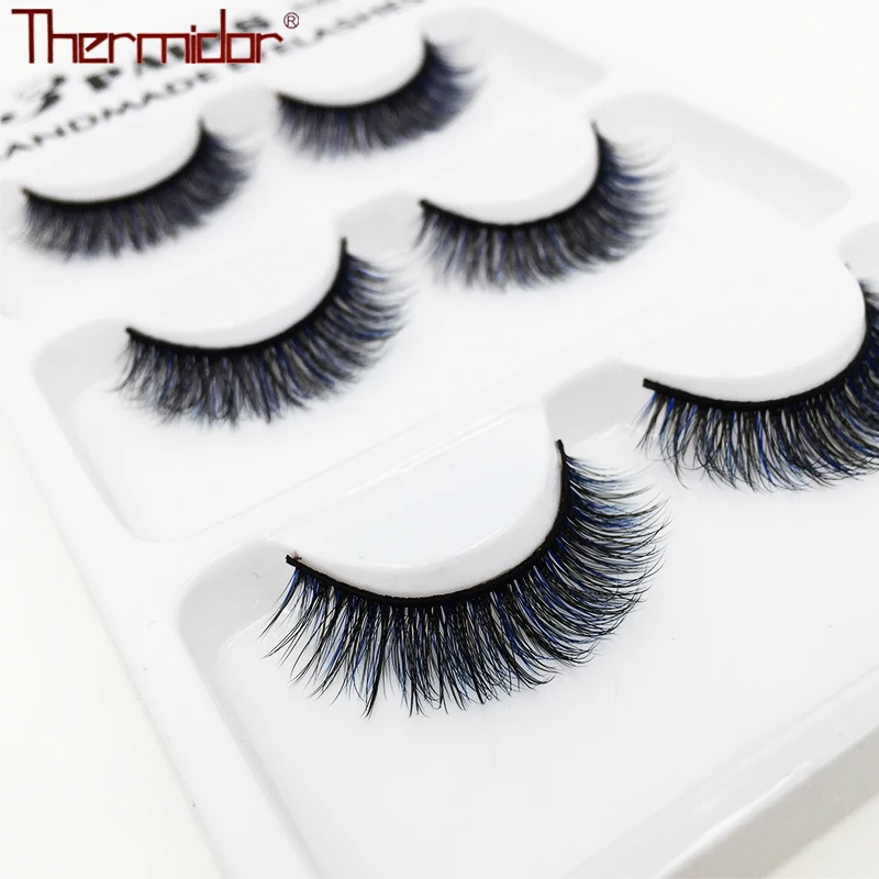 Buy Thermidor synthetic eyelashes long natural thick dramatic handmade fake