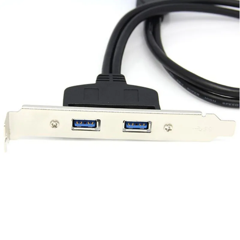 Адаптер для материнской платы двойной порт 50 см USB кабель 3 0 Для 20