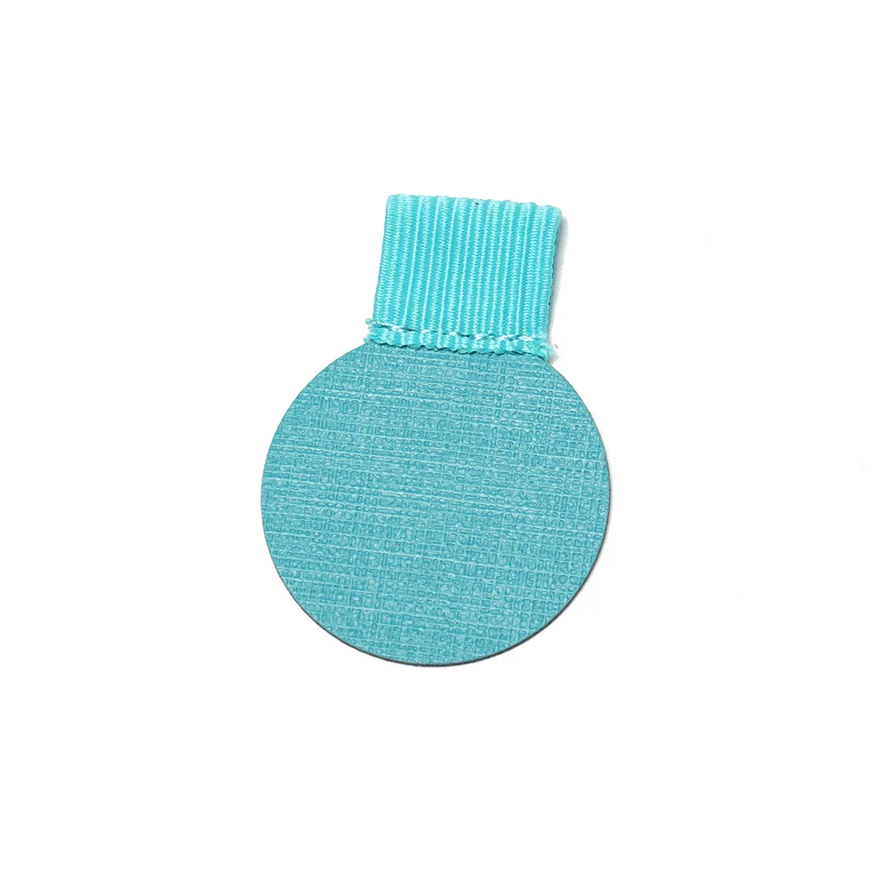 lake blue Type 2 1 шт., 25 стилей, самоклеющиеся кожаные ручки, зажим, карандаш, эластичная петля для ноутбуков, журналов, клипбордов, держатель для ручек, эластичная петля - Цвет: lake blue Type 2