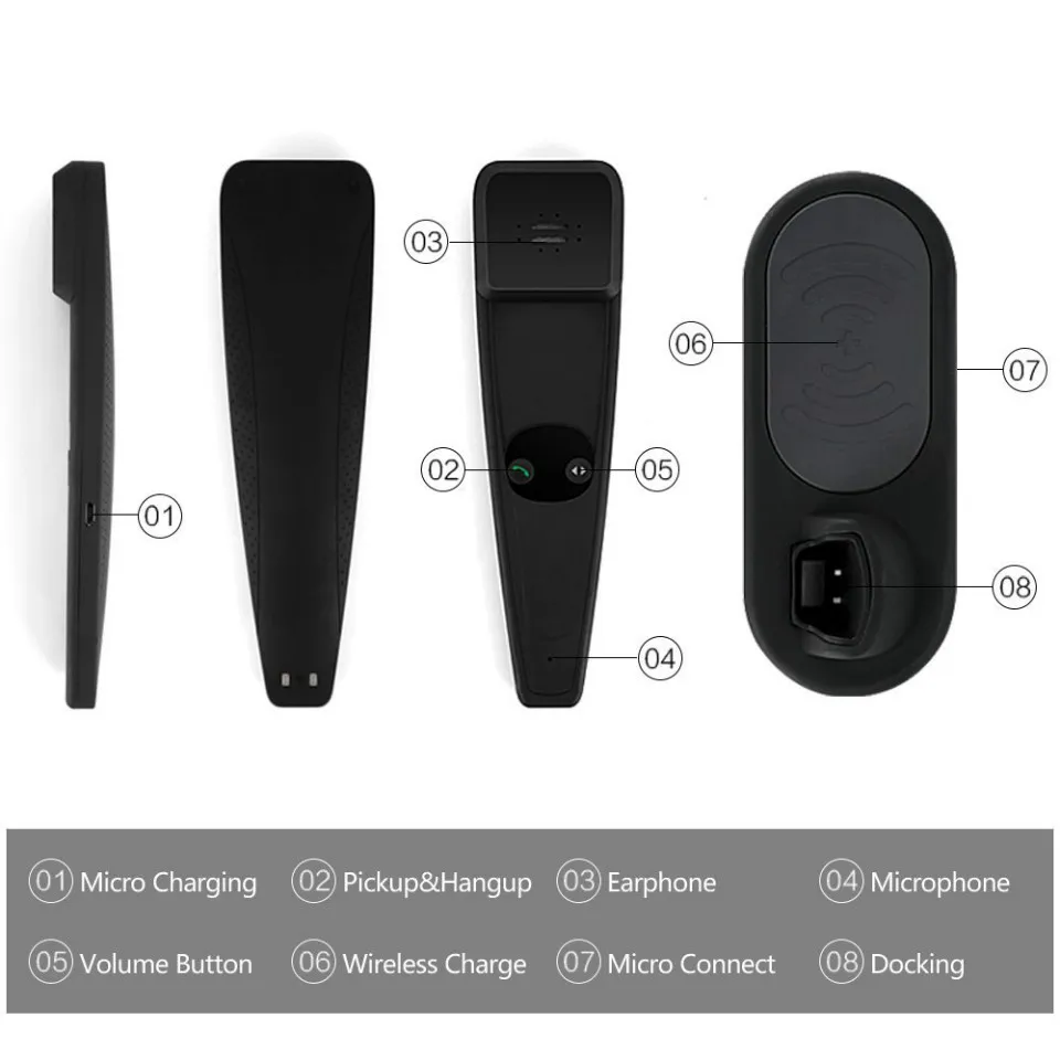 2в1 QI Беспроводное зарядное устройство умное устройство с Bluetooth вызовом громкой связи и беспроводной зарядкой для Iphone 8 X XS XR samsung S8 S9 S10
