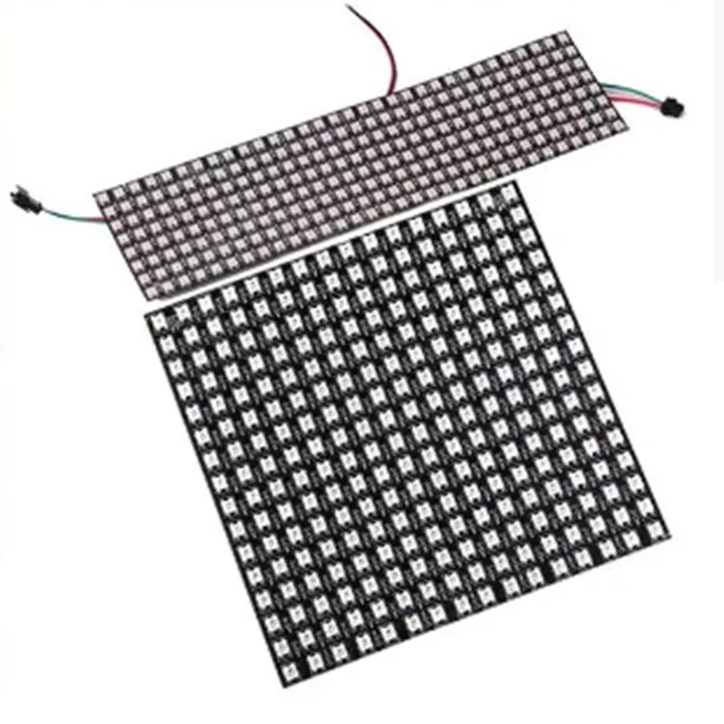 

WS2812B Digital 5050 RGB Dream Color Programmed LED Module Strip 64 Pixels 256 Pixels DC5V 8*8cm 8*32cm 16*16cm