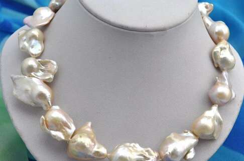 

0002446 baroque baby pink keshi reborn pearl necklace AAA