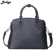 Nuevo 2017 Moda 3 unids en 1 Bolsas De Las Mujeres oficina Del Bolso de Cocodrilo Patrón de Embrague de Las Señoras Crossbody Del Hombro Compuesto bolsa