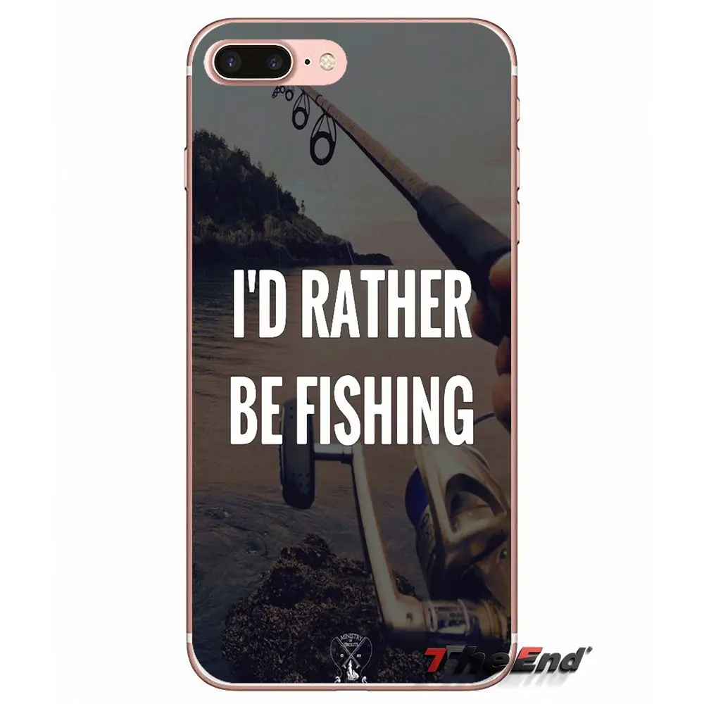 Angling Go Fishing quotes Мягкий чехол из ТПУ для iPhone X 4 4S 5 5S 5C SE 6 6S 7 8 Plus Samsung Galaxy J1 J3 J5 J7 A3 A5 2016