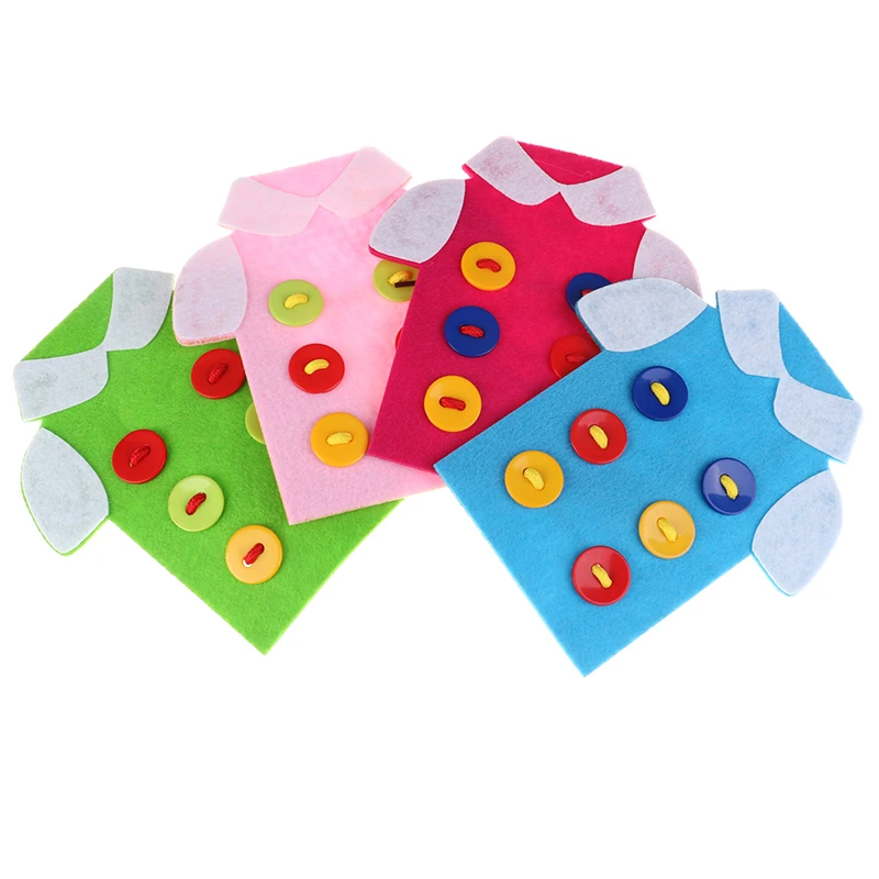 Toddler Sew On Buttons Montessori Educational Kids Toys Beads Lacing