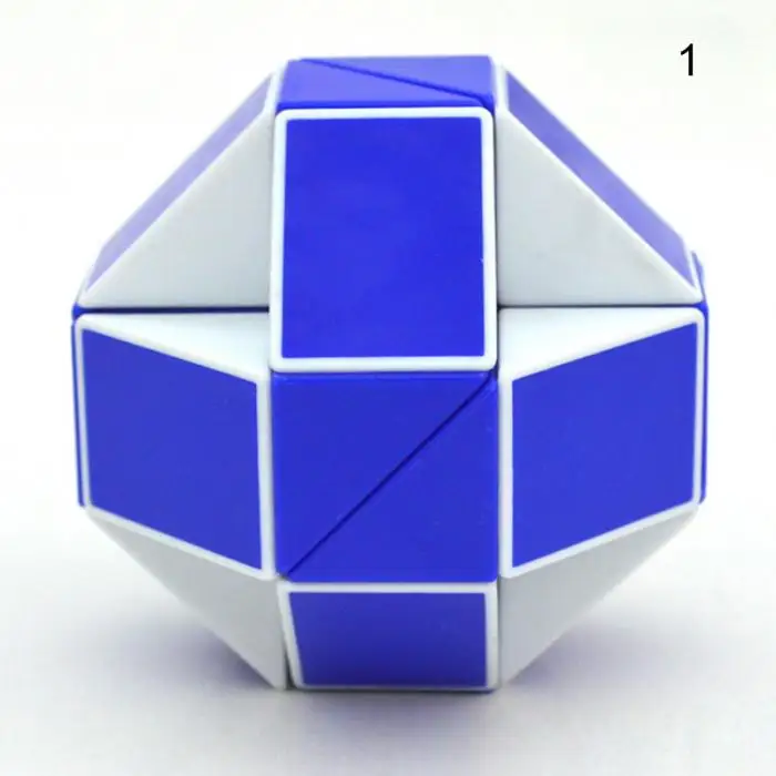 Волшебный 24 твист блоки пазл-змея линейка Кубики Игрушки-линейки Развивающие игрушки для детей S7JN