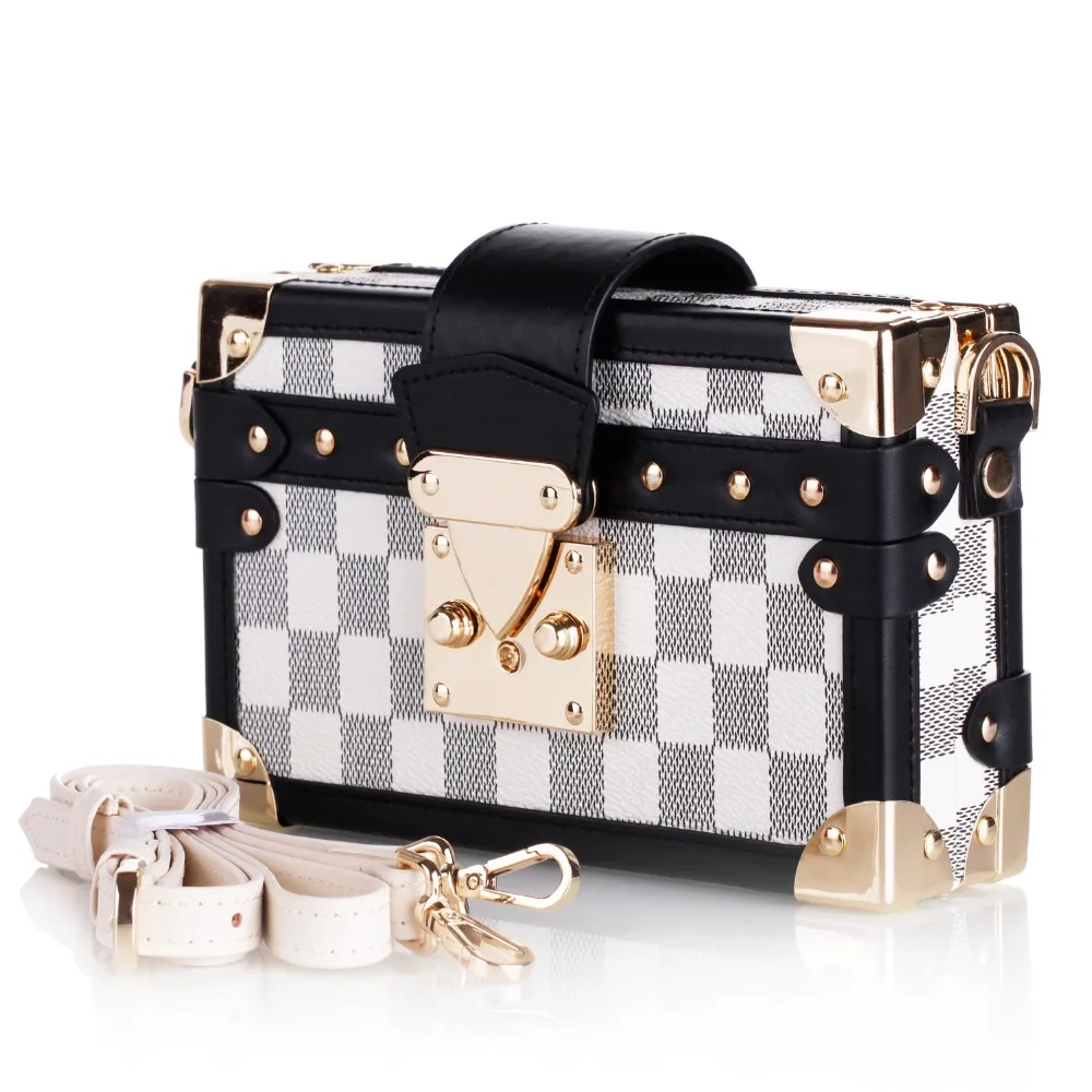 

Womens Cream White Clutch Bag Jewelry Storage Satchel Handbag Adjustable Strap Shoulder Bag Trinket Box PU Cell Phone Case ZG240