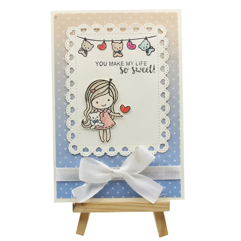 

KLJUYP Heart Rectangle Frame Metal Cutting Dies Scrapbook Paper Craft Decoration dies scrapbooking 178