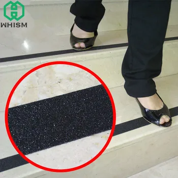 

WHISM Waterproof Frosted Surface Safety Tape Self Abrasive Stripe for Stairs Anti Slip Tread Step Warning Tapes Non Skid Sticker