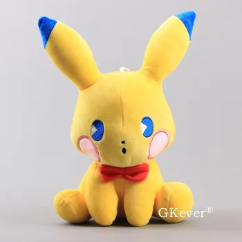

Anime Pikachu Series Dolls Sitting Pikachu Plush Toys Soft Stuffed Dolls 9" 23 cm