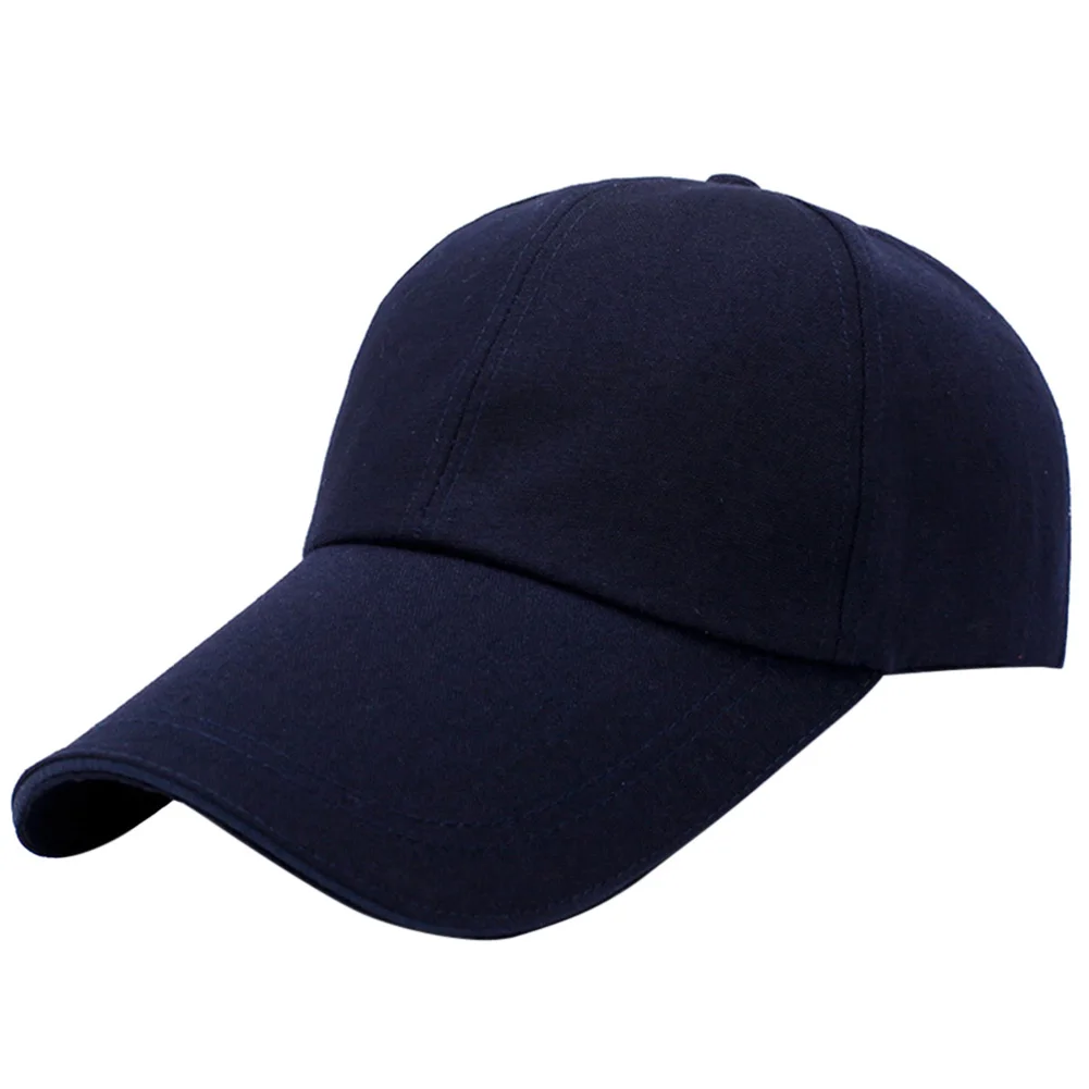 Бейсболка для мужчин и женщин холст Регулируемая Повседневная шляпа от солнца для спорта на открытом воздухе Пешие прогулки BB55 - Цвет: blue