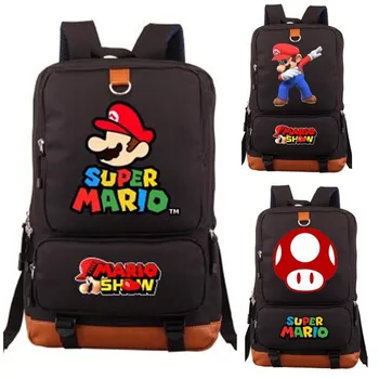 

Japan Super Mario Bros Backpack Game Bag Students Book Laptop Shoulder Travel Bag Cartoon Cosplay