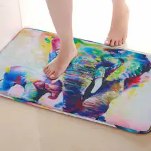 Слоны стиль Коврики для улицы, забавные Противоскользящие коврики для ванной, дверные коврики, дверные коврики под входную дверь