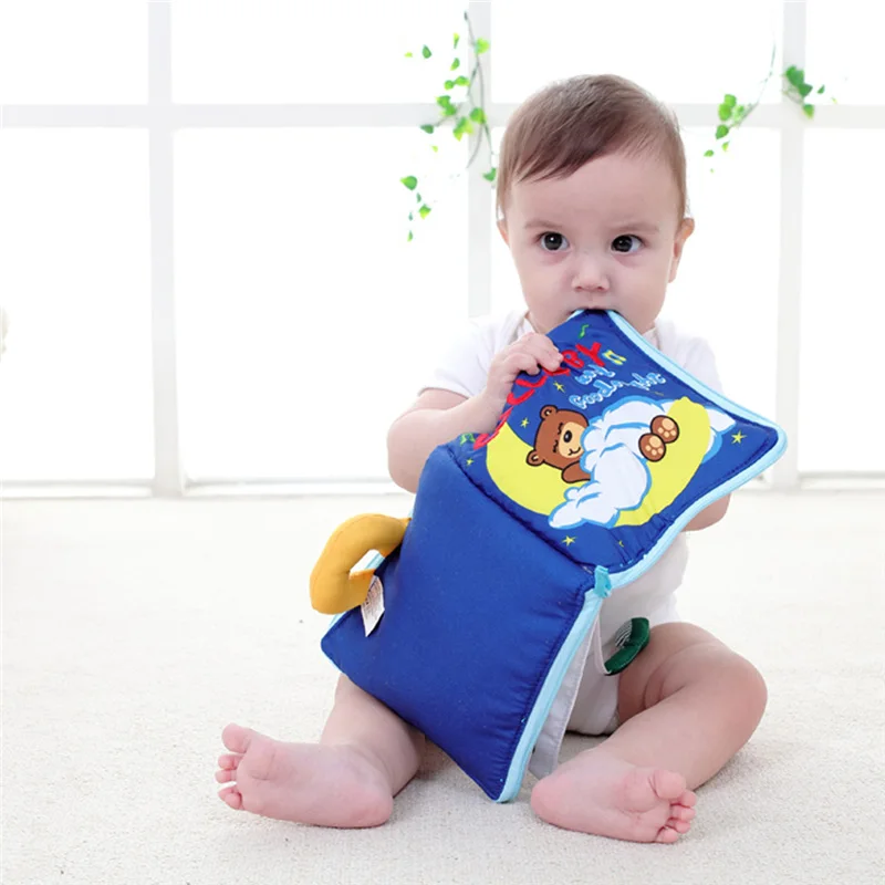 2017 Baby Cloth Book Children Kids Educational Toys Soft Fabric English Learning Story Quiet Book For