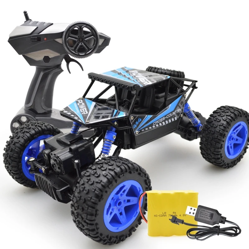

Rc Car 4Wd 2.4Ghz Climbing Car 4X4 Double Motors Bigfoot Car Remote Control Model Off-Road Vehicle Toy