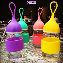 Macete капли цвет бутылка для чая MS Прекрасный маленький портативный тишэн стеклянные очки для офиса емкость чашки: 280 мл, 360 мл