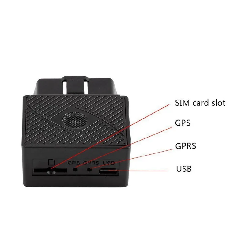 Мини Plug Play OBD gps трекер автомобиля GSM OBDII устройство слежения автомобиля OBD2 16 контактный интерфейс X2