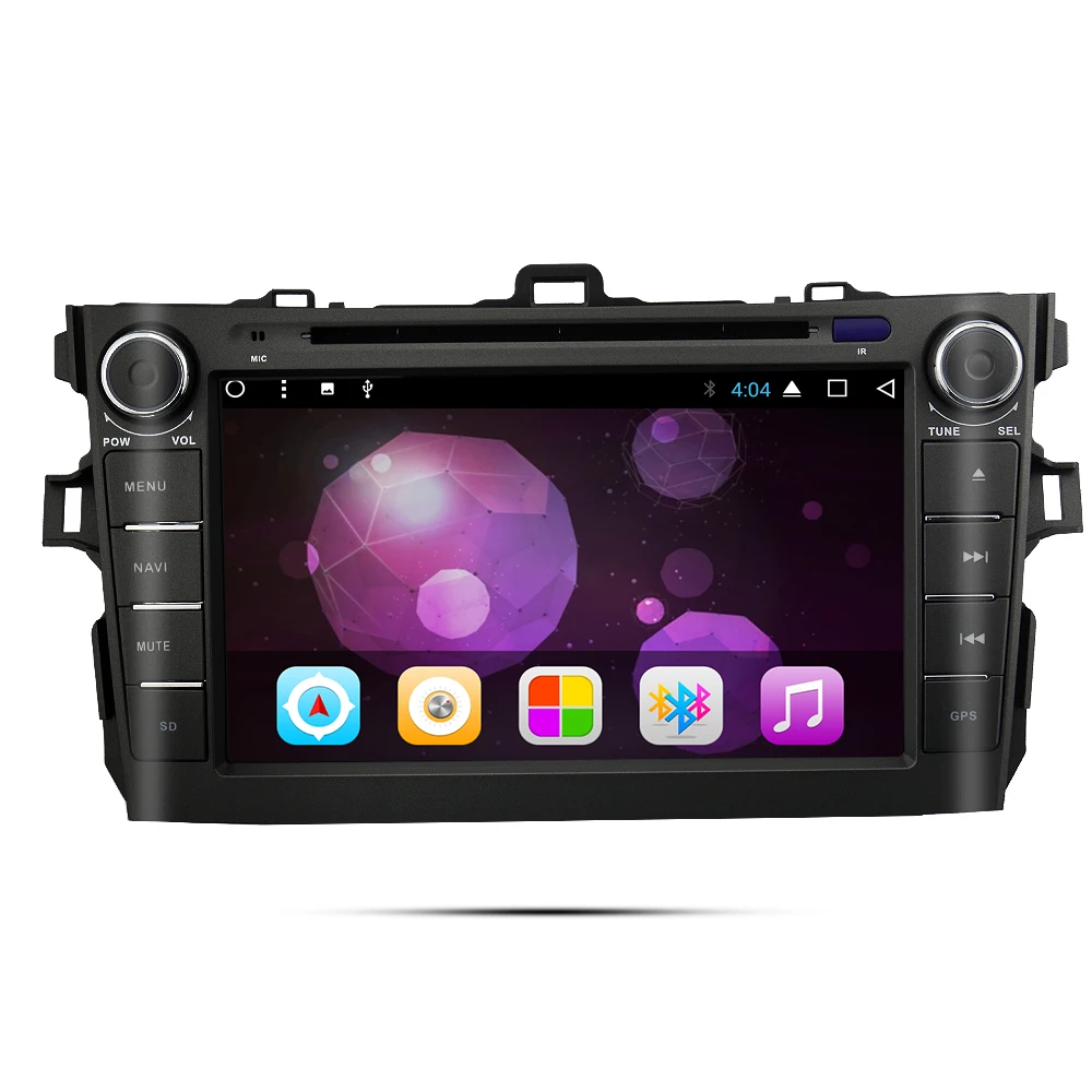 EKIY автомобильный мультимедийный плеер gps навигация Android 8.1.0 2 Din DVD Automotivo для TOYOTA COROLLA 2007-2011 стерео радио FM 8 Core