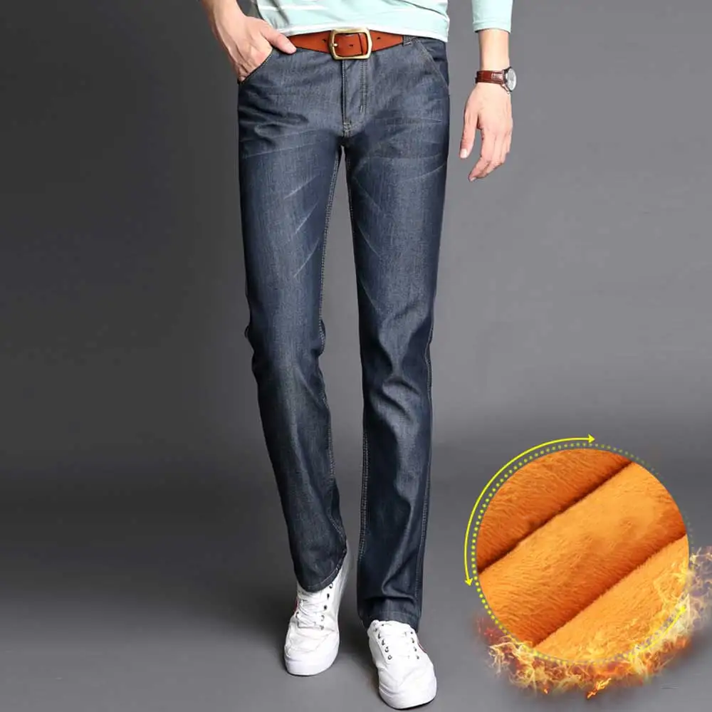 Uomo Foderato In Pile Jeans Slim Denim Termico Pantaloni Caldi Hot affari  Pantaloni Lunghi Abbigliamento Invernale di Usura per Gli Uomini Più Il  Formato 28 50|mens fleece lined jeans|lined jeansjeans slim -
