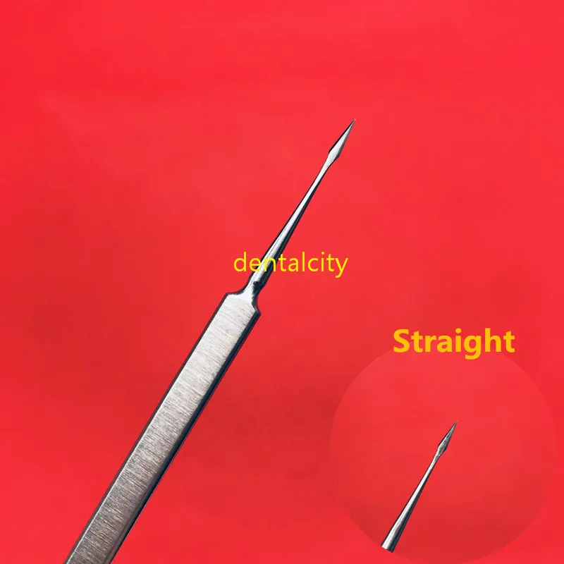 1pcs Straight Кольцо из нержавеющей стали инородная игла для тела офтальмологические инструменты микрокератомические наконечники инородные иглы - Цвет: 1pcs Straight