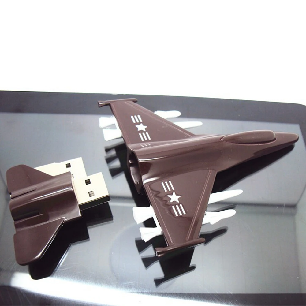 Metal USB Flash Drive Plane Airplane Model Pendrive 8GB 16GB 32GB 64GB 128GB 256G USB2.0 Memory Stick Handsome Fighter Pen Drive - Image 4