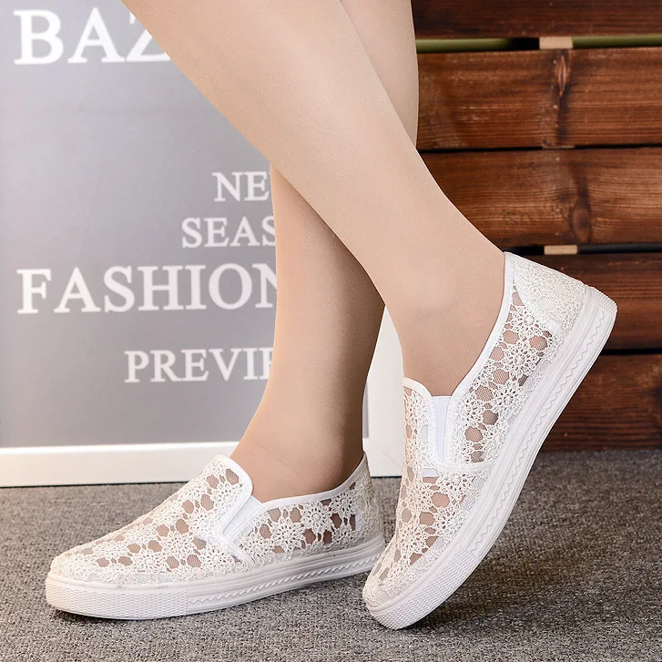 Кроссовки женские на платформе теннисные туфли мюли летняя обувь|lace lace|lace wedgeslace