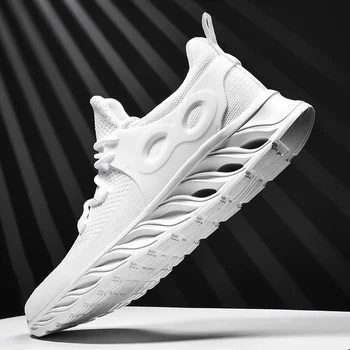 

46 Shoes Men Casual White Sneakers Summer Mesh Breathable Scarpe Tenis Masculino Adulto Krasovki Dropshipping Zapatos De Hombre