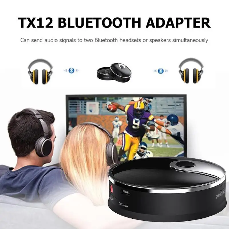 TX12 Bluetooth адаптер CSR8670 5,0 Bluetooth аудио передатчик двойной Braze 3,5 мм вход ТВ аудио передатчик xbox/PS4 70*70*25 мм