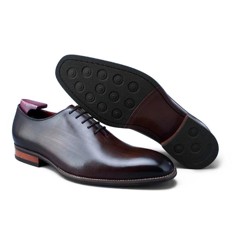 

Brown Black 2019 Handmade Designer Luxury Wedding Party Formal Business Brand Male Dress Genuine Calf Leather Mens Oxford Shoes