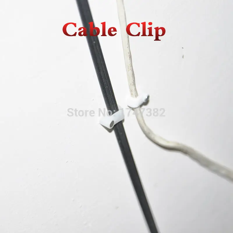 6mm Round Steel Nails Cable Wire Wall Hanging Screw Clips Cable Clip For RG59 RG6 100pcs round head nails bed sheet clip