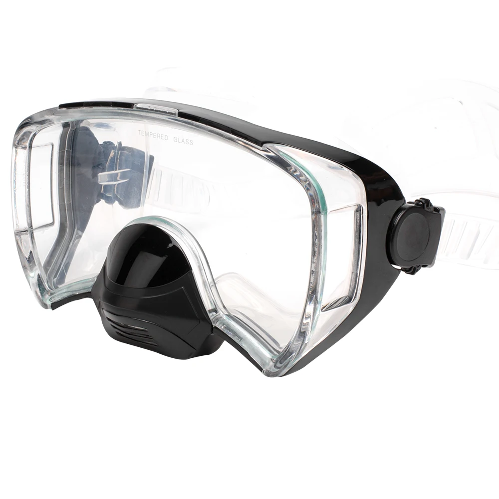 GTOS wide one vision, маска для дайвинга, маска для дайвинга и Сноркелинга, один объектив, Стандартный, для взрослых, размер, прозрачный силиконовый ремень