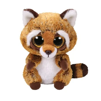 

6" 15cm Stuffed & Plush Animals Rus the Brown Raccoon Toy Doll