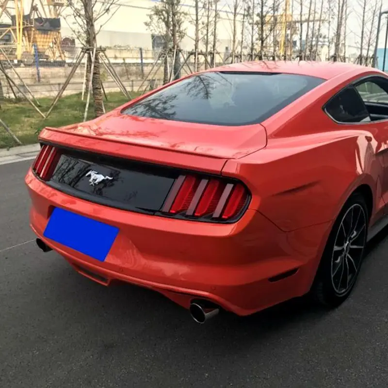 Для Ford Mustang Высокое качество Abs пластик Неокрашенный праймер цвет задний багажник хвост крыло спойлер