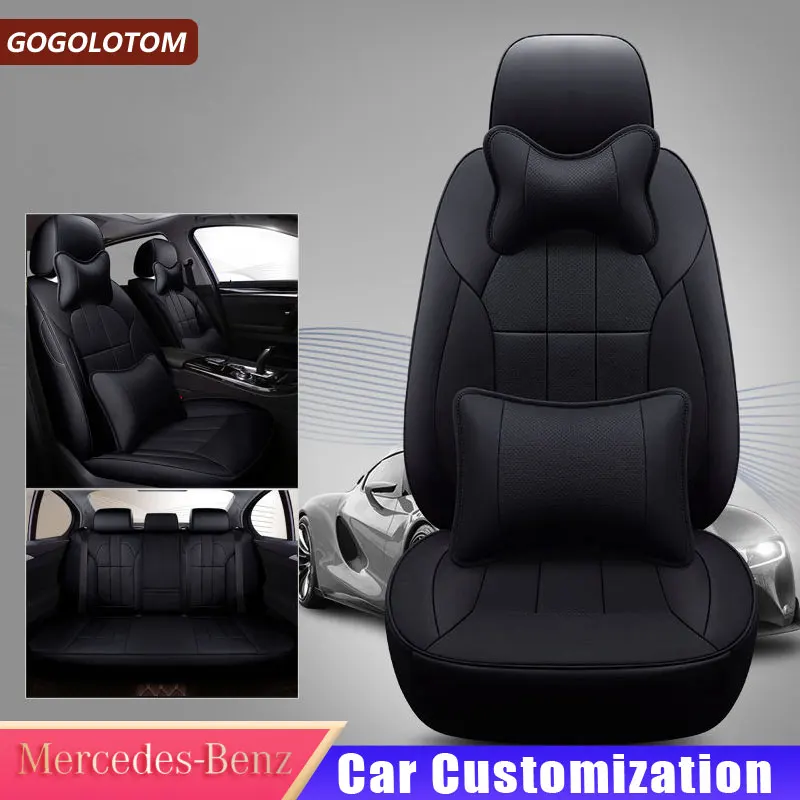 

Custom Pu Leather car seat cover For Mercedes Benz A B C D E S series Vito Viano Sprinter Maybach CLA CLK car Auto styling