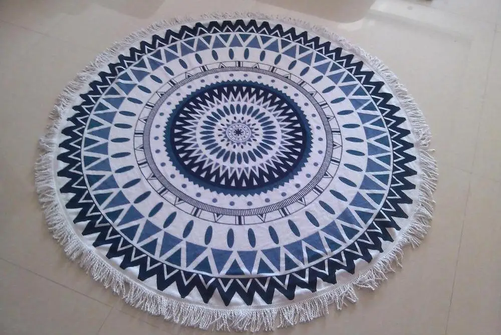 750gram-Summer-Large-Microfiber-Round-Beach-Towels-With-Tassel-Mandala-Tapestry-toalha-de-praia-Beach-Picnic (2)