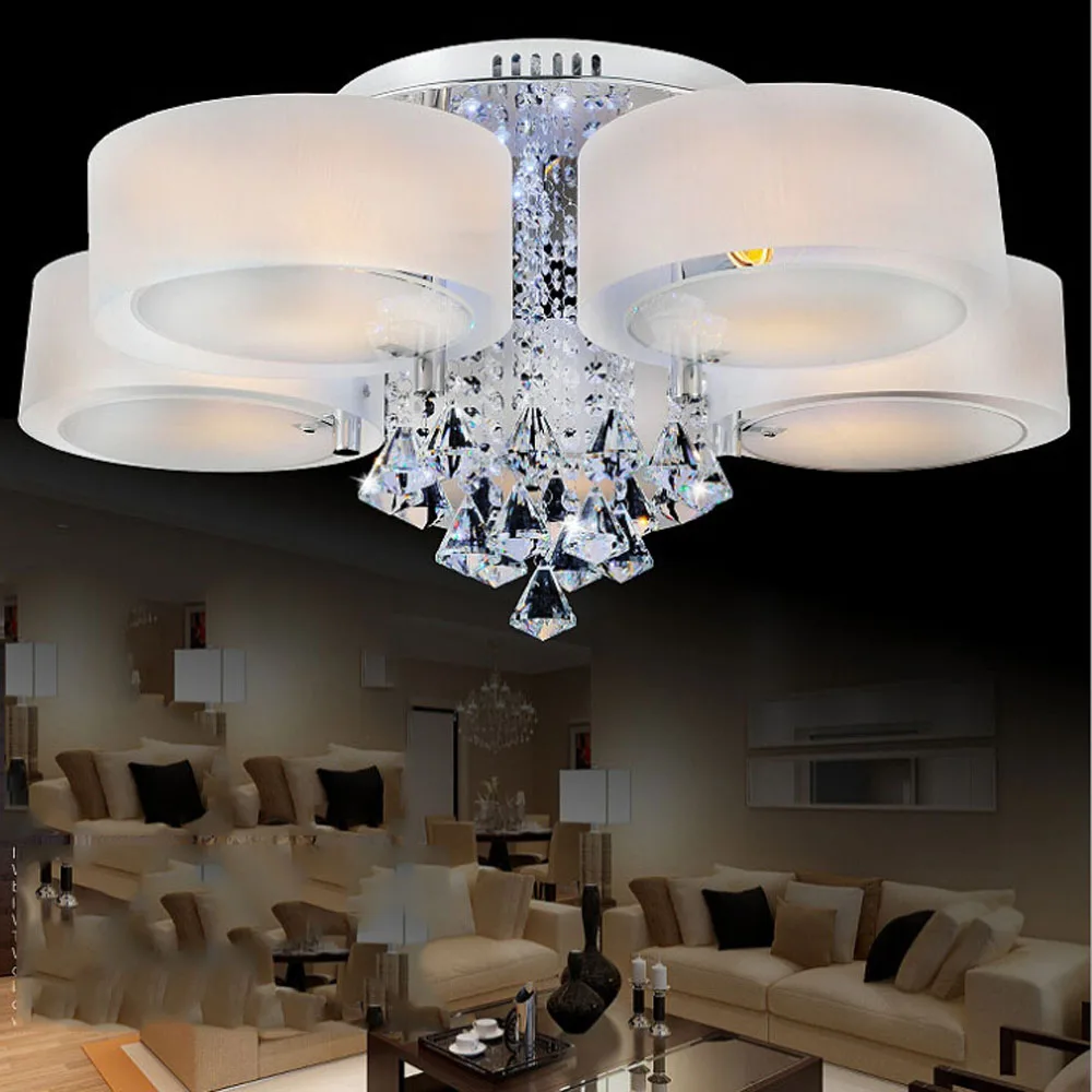 

2017 New Children Ceiling Lights Mediterranean Style E27 Led 110V-220V Home Lighting Living Room Modern Crystal Ceiling Lamp