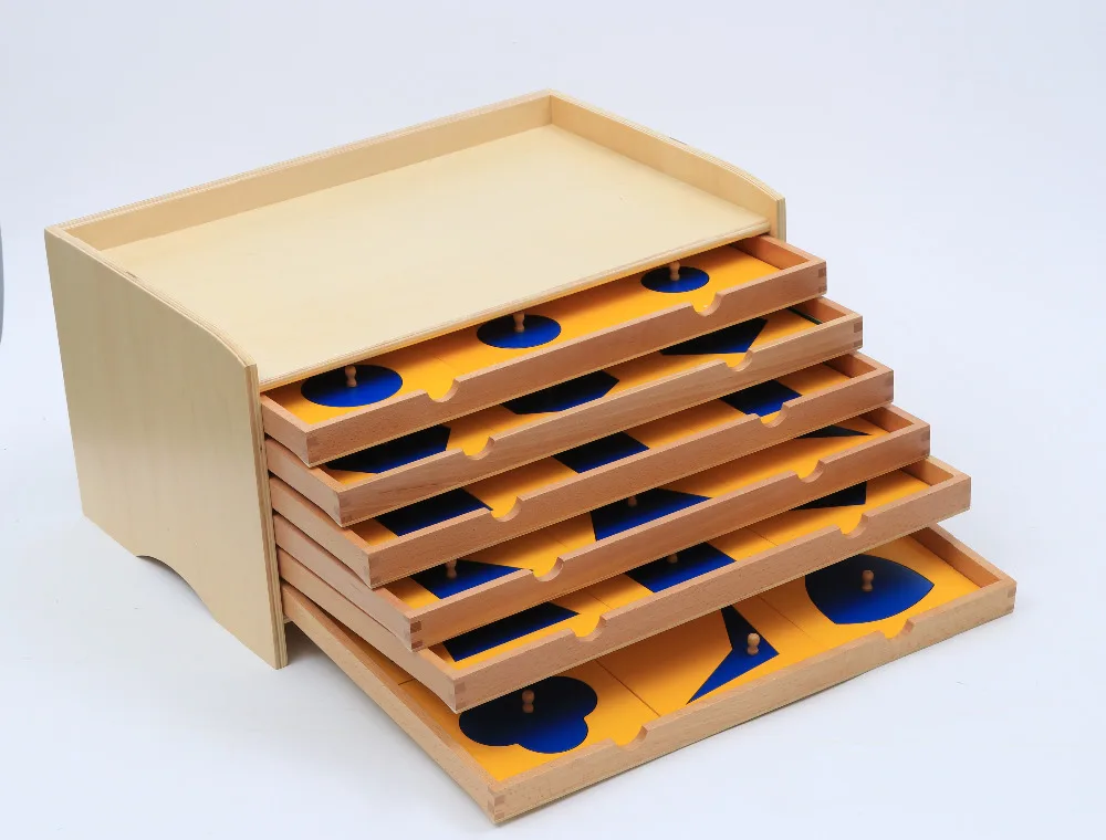 

Montessori Preschoold Educational Toys Geometric Cabinet Children Math Toys Gemoetric Shape Learning Gift for Children Kids Baby