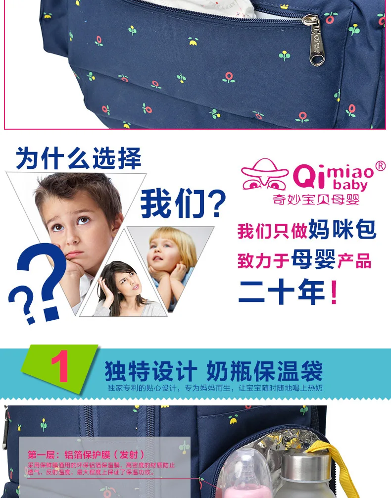 Модные детские подгузники для мам, брендовые Детские дорожные рюкзаки, органайзер для подгузников, сумка для кормления, детская коляска
