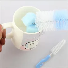2 шт./компл. детская молочная бутылочка для кормления стакан для щеток бутылка Чистящая щетка соска губчатая Чистящая Щетка Набор для чистки