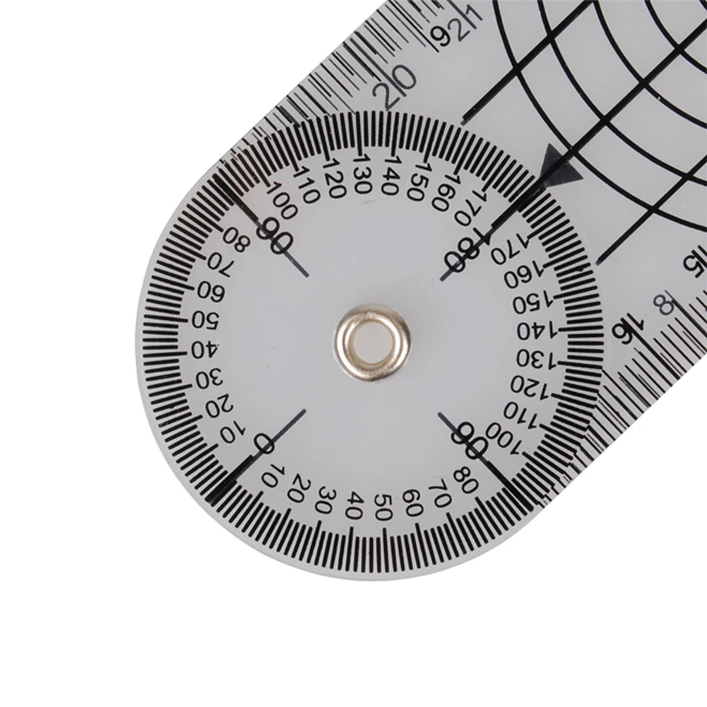 50 шт. 360 градусов измерительный инструмент Spinals Goniometer Protractors Userful Multi-Ruler Гониометр, угломер медицинская спинномозговая линейка